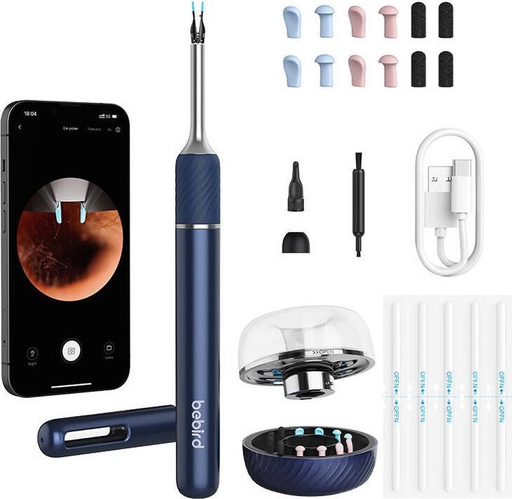 Otoscope with ear cleaning camera Bebird