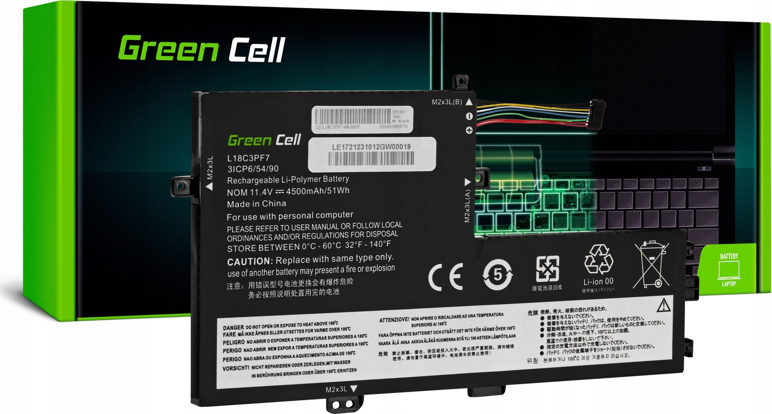 Green Cell L18C3PF6 | L18C3PF7 |