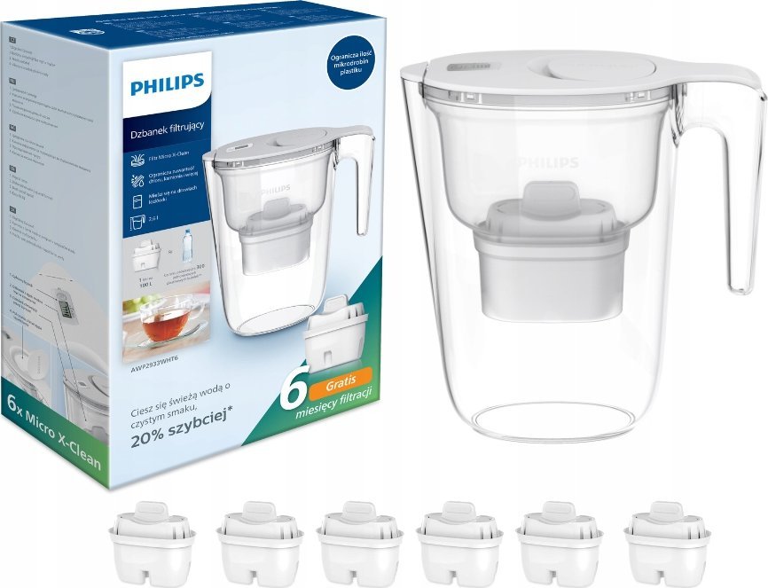 Dzbanek filtrujący Philips Philips AWP2933WHT6/58 biały