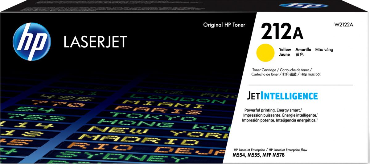 HP Toner 212A W2122A Gelb bis