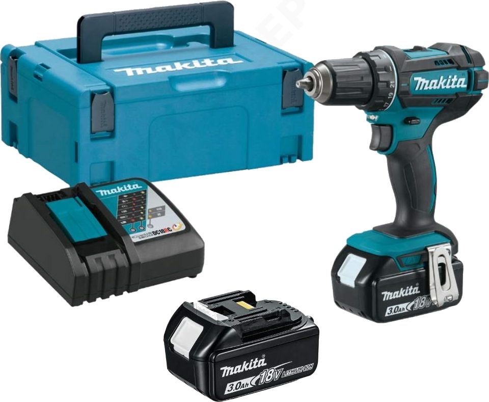 Makita DDF482RFJ 18V 2x BL1830B Akku-Bohrschrauber