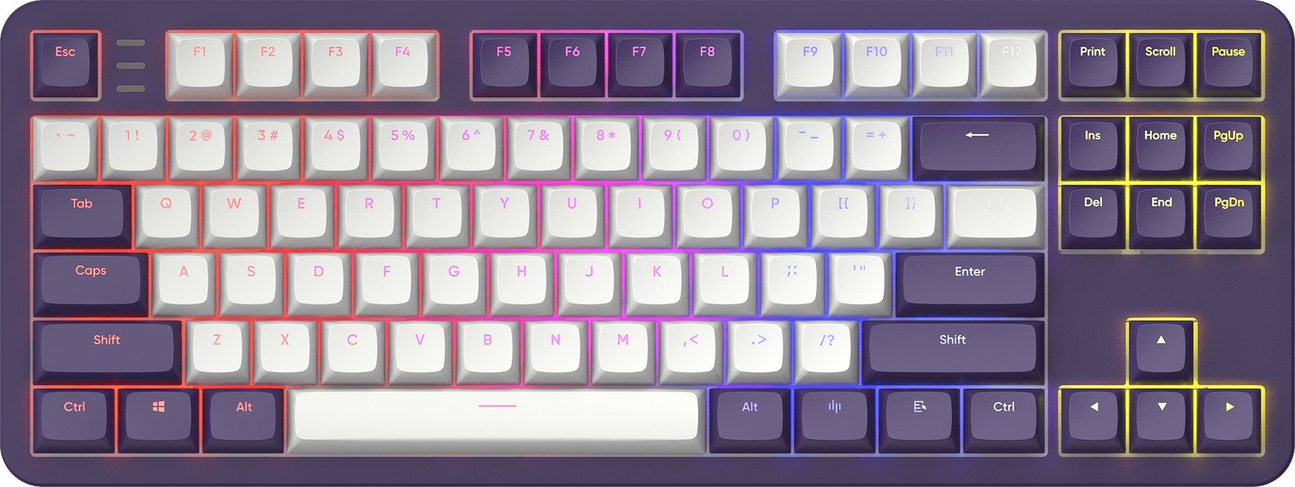Dark Project ALU87A Violet-White, G3MS Sapphire