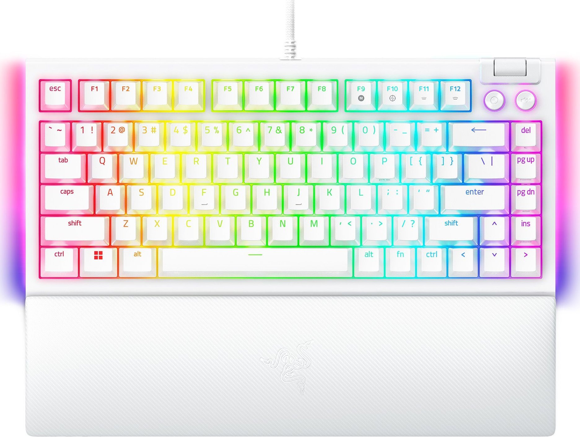 Razer BlackWidow V4 75% US White