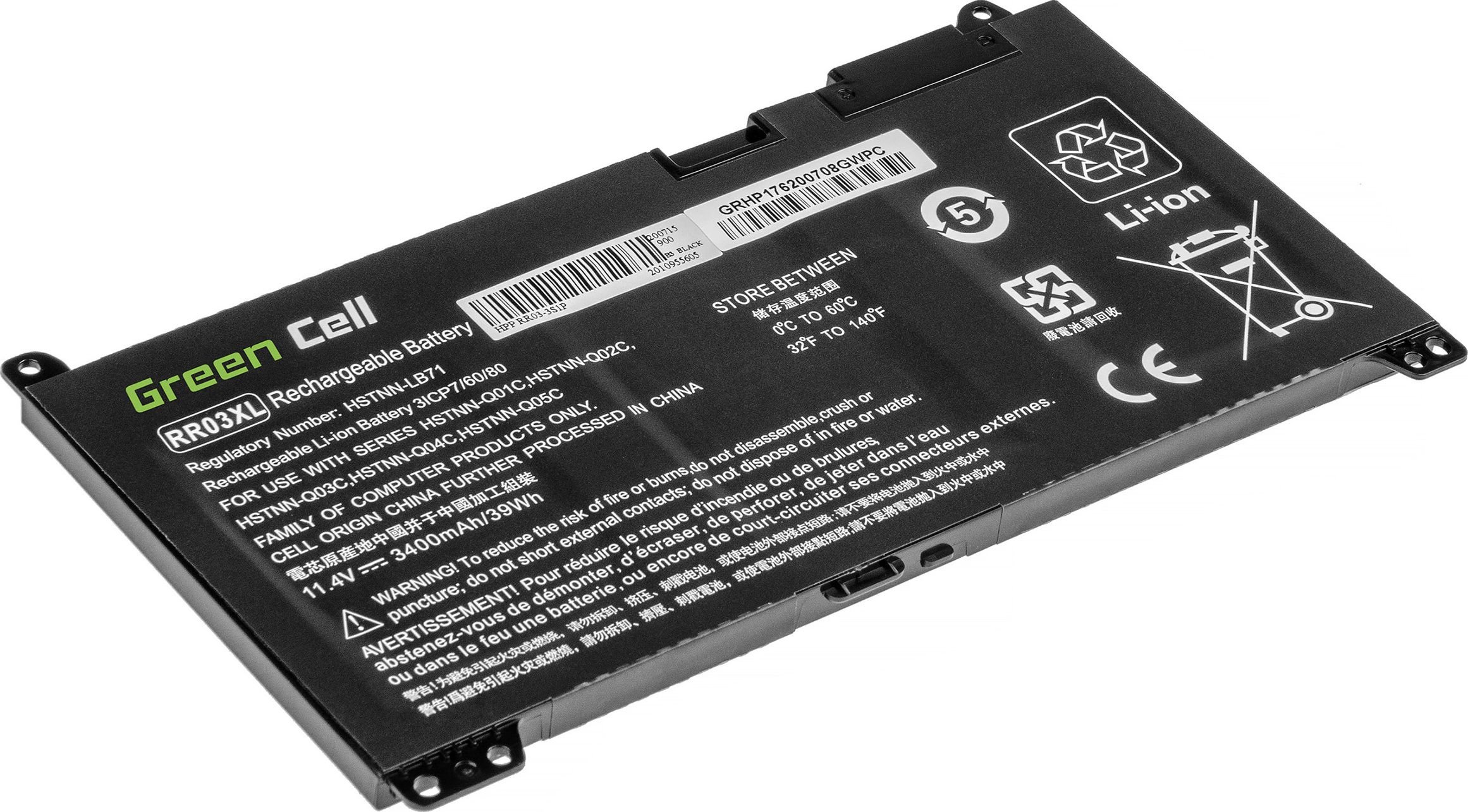 Green Cell RR03XL HP ProBook (HP183)