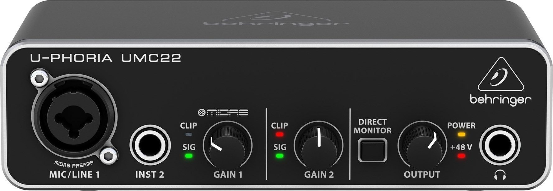 Behringer UMC22 supplementary music equipment Concert/Studio