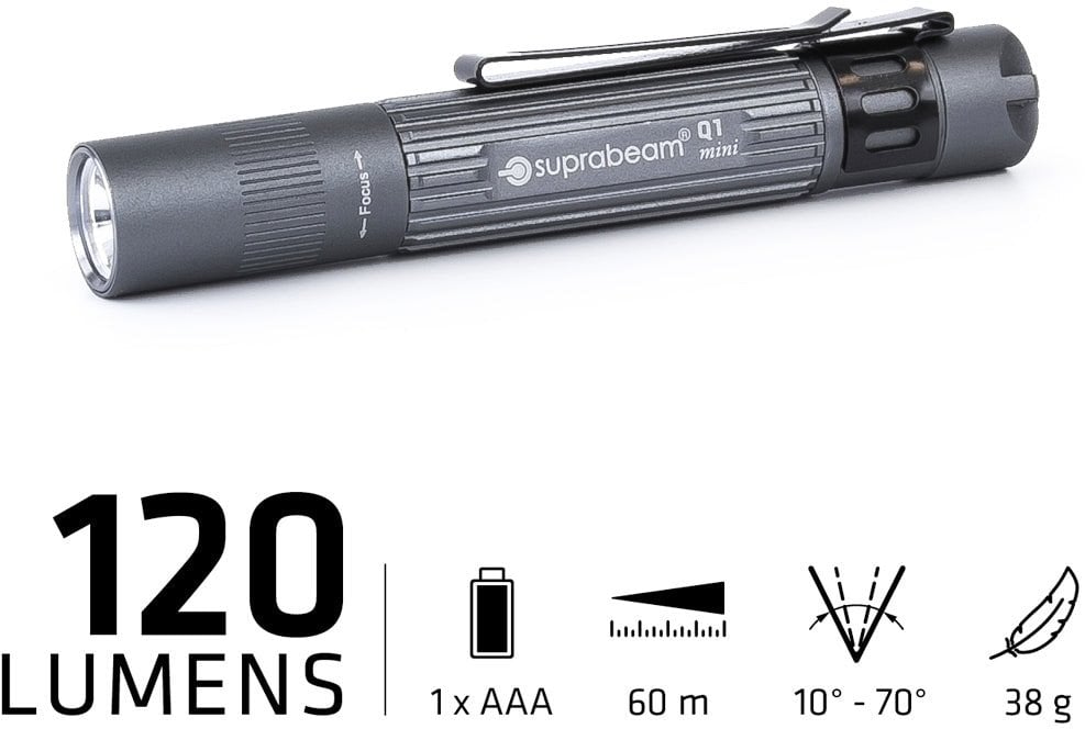 Flashlight Suprabeam Q1 mini 120lm 1x