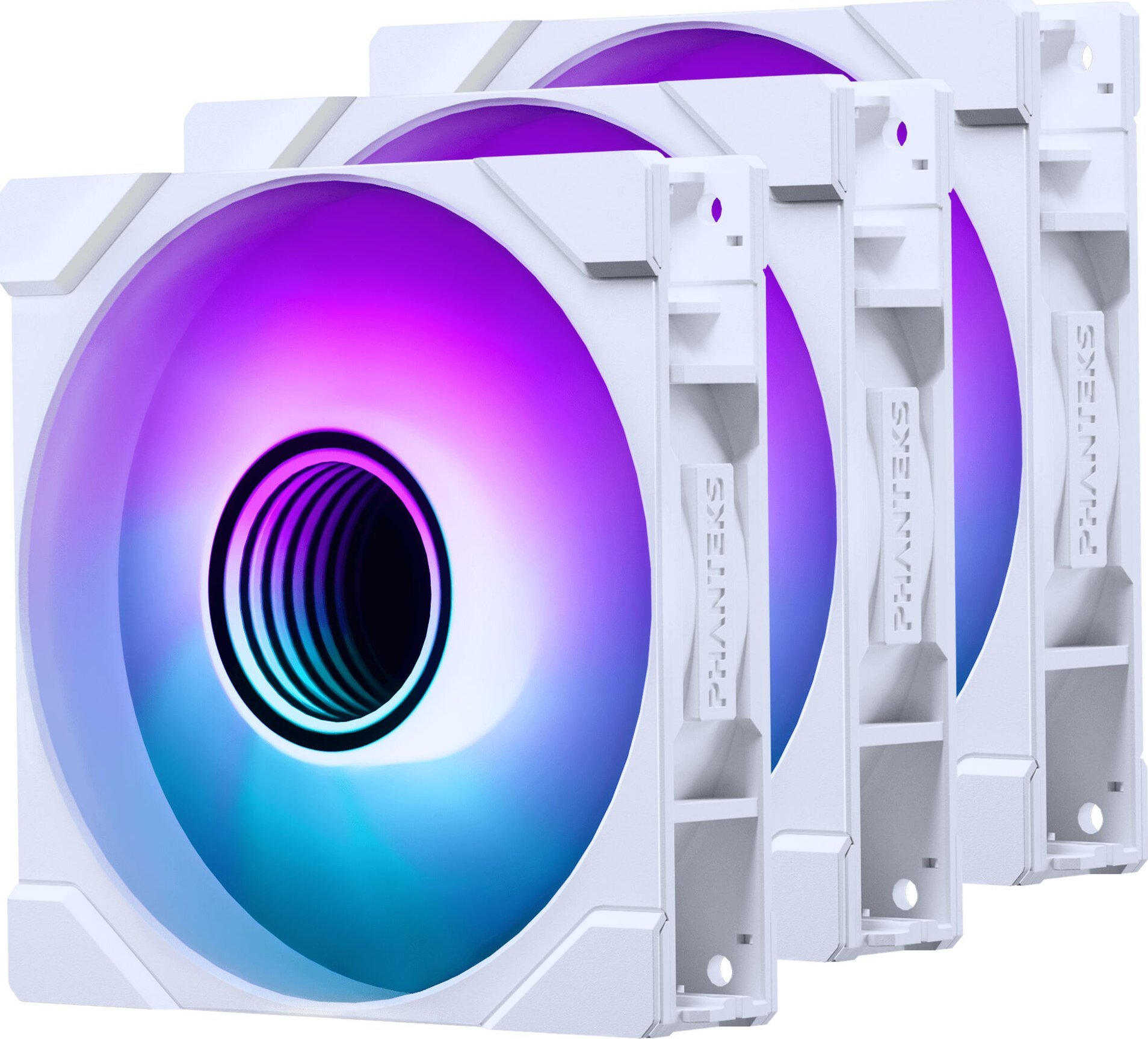 Wentylator Phanteks M25G2-120 D-RGB 3-pack biały