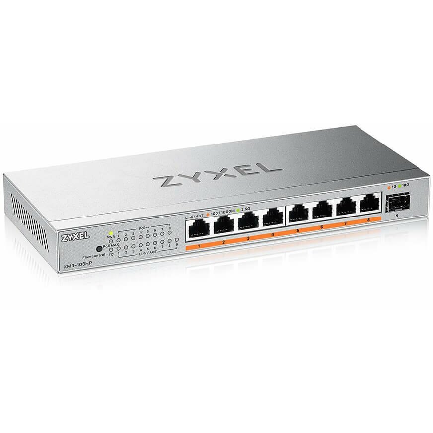 Zyxel  8P 2,5G+ 1SFP+ XMG-108HP-EU0101F