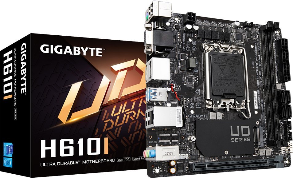GIGABYTE H610I Motherboard - Supports Intel