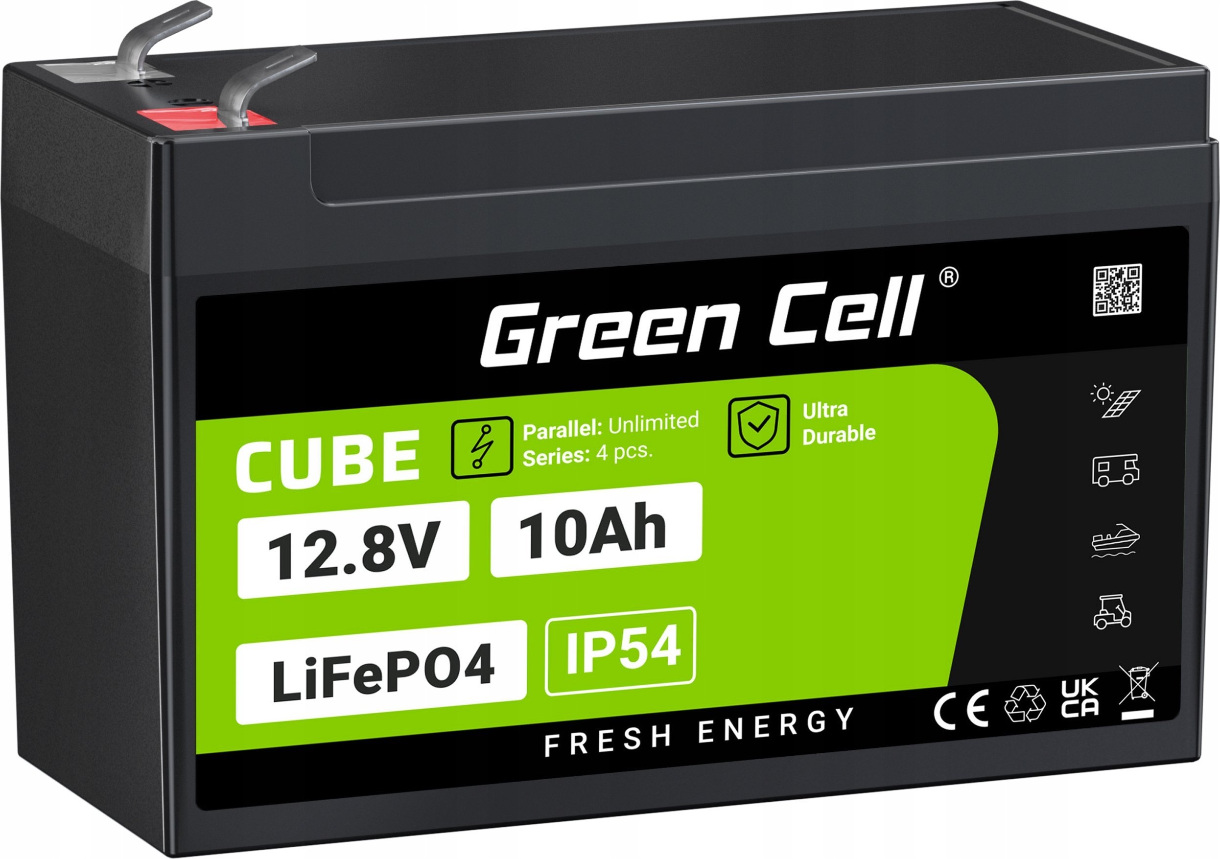 Green Cell Accumulator CUBE LiFePO4 10Ah