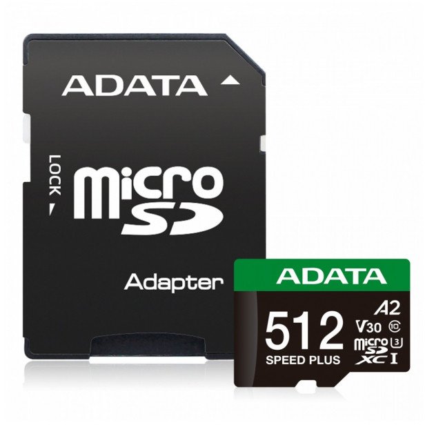ADATA Speed Plus microSDXC 512GB UD512GUI3V30A2SP-RA1