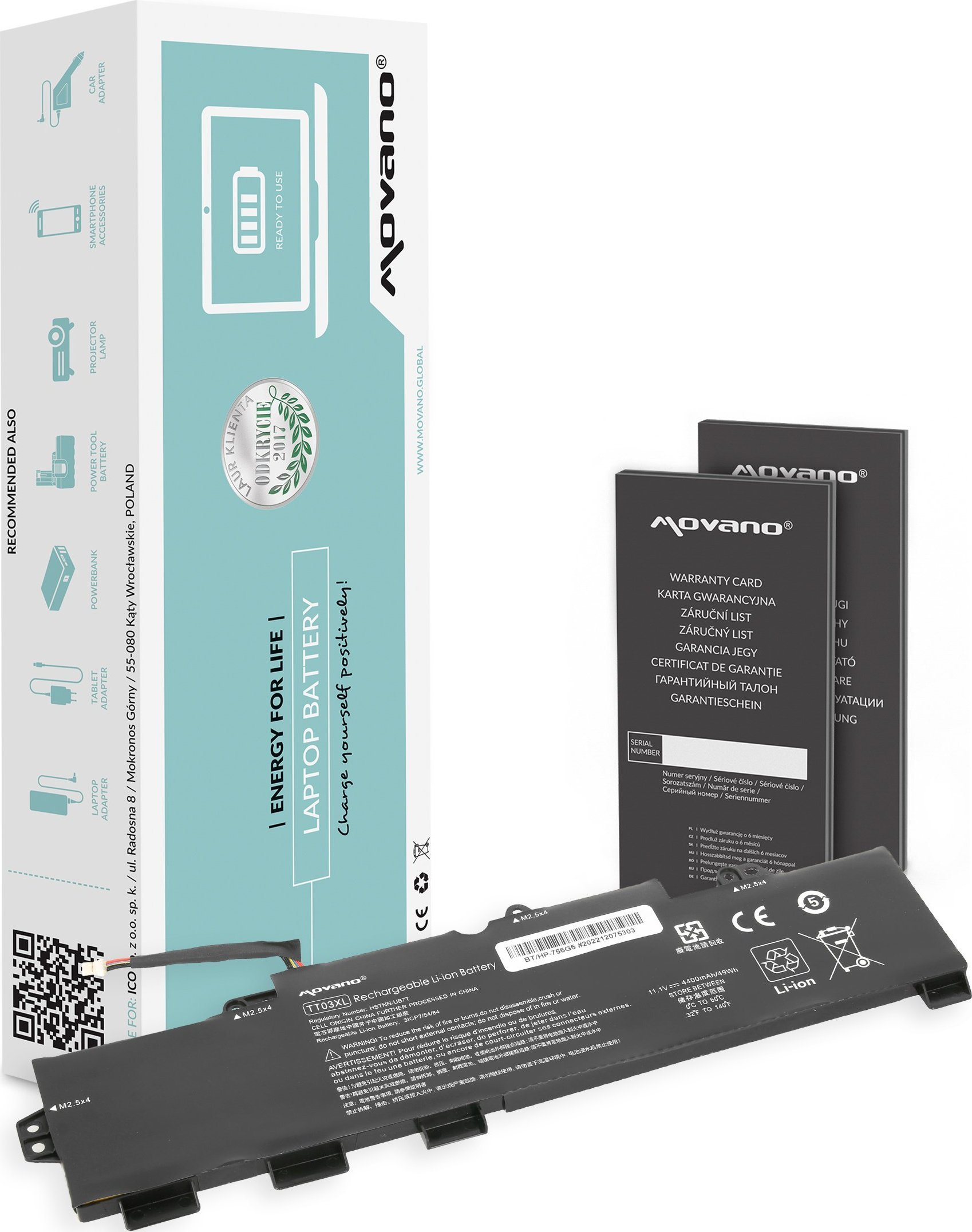 Movano TT03XL do HP EliteBook 755