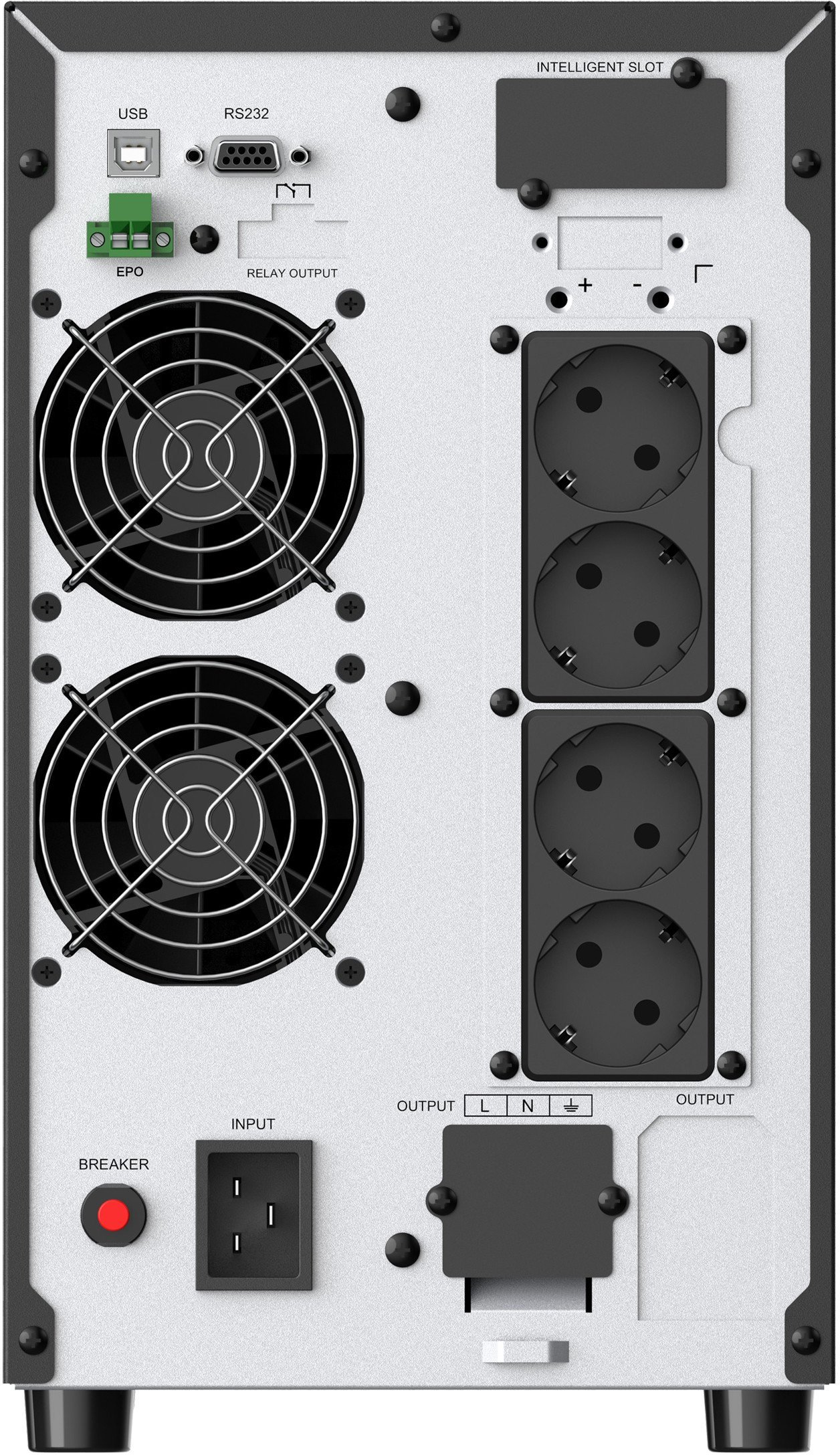 CONCEPTRONIC USV 3000VA/2700W/4xSchuko/USB/+ Online Tower sw