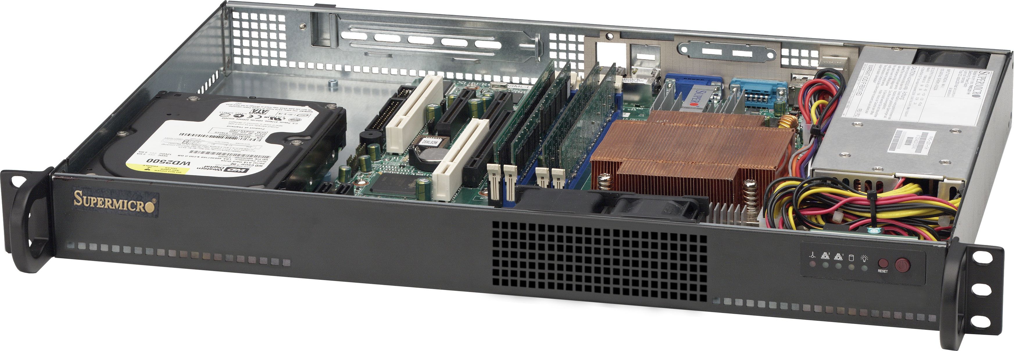 Supermicro SuperChassis 1U CSE-510-203B Black |