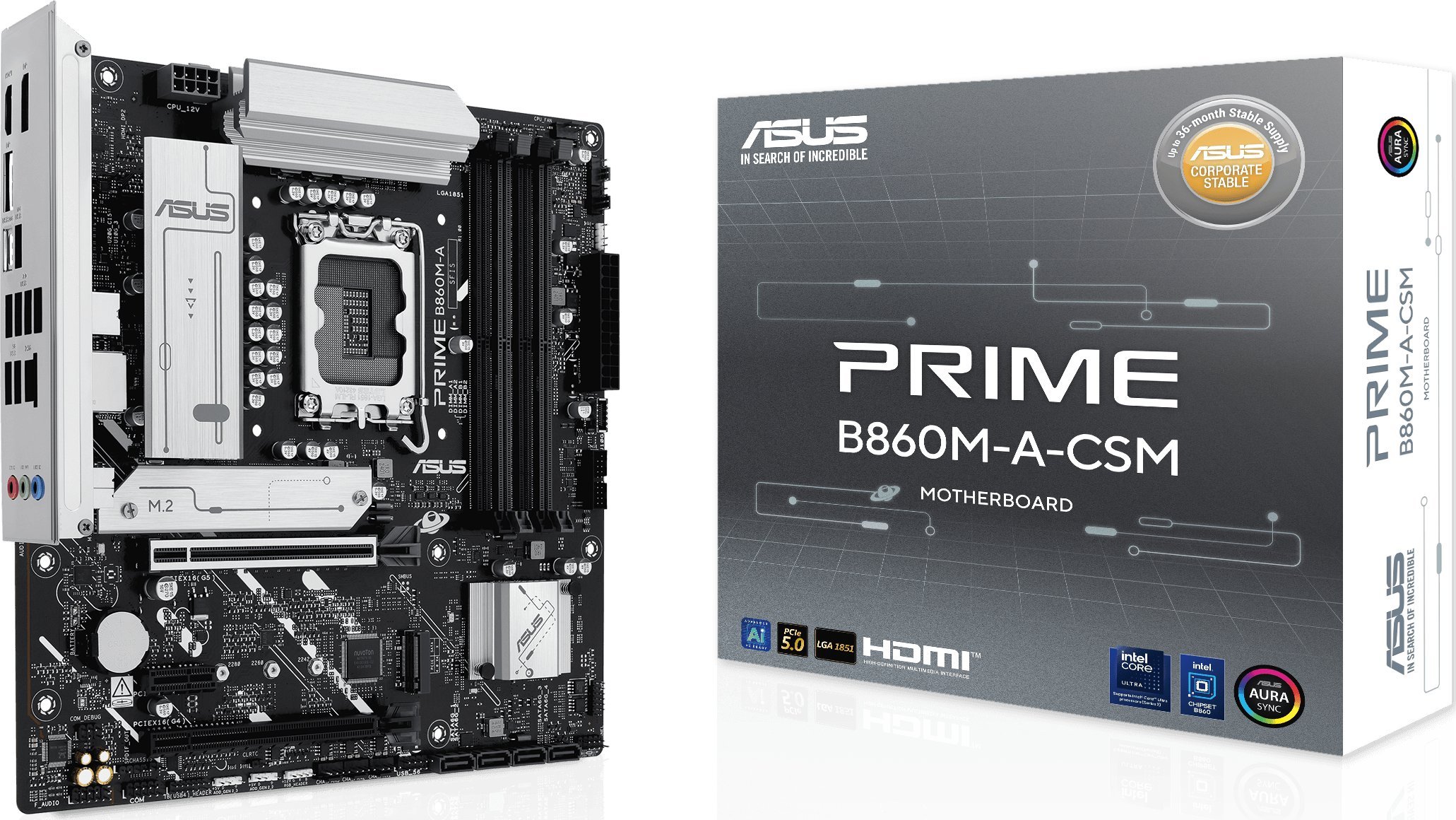 Asus Motherboards PRIME B860M-A-CSM | 90MB1K00-M0EAYC