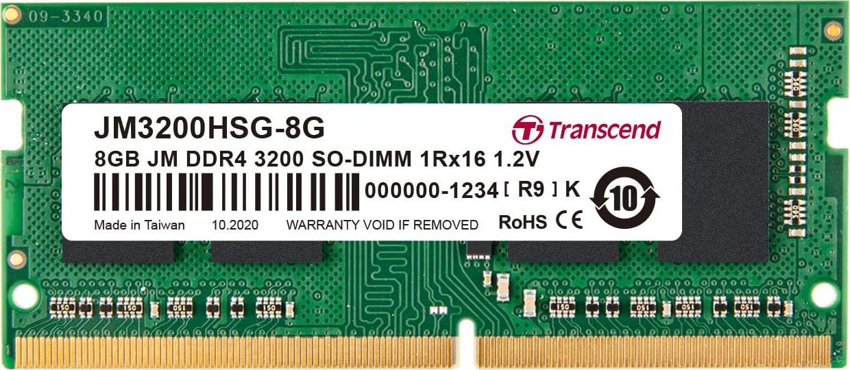 Transcend JetRam 8GB DDR4-3200 CL22 SO-DIMM