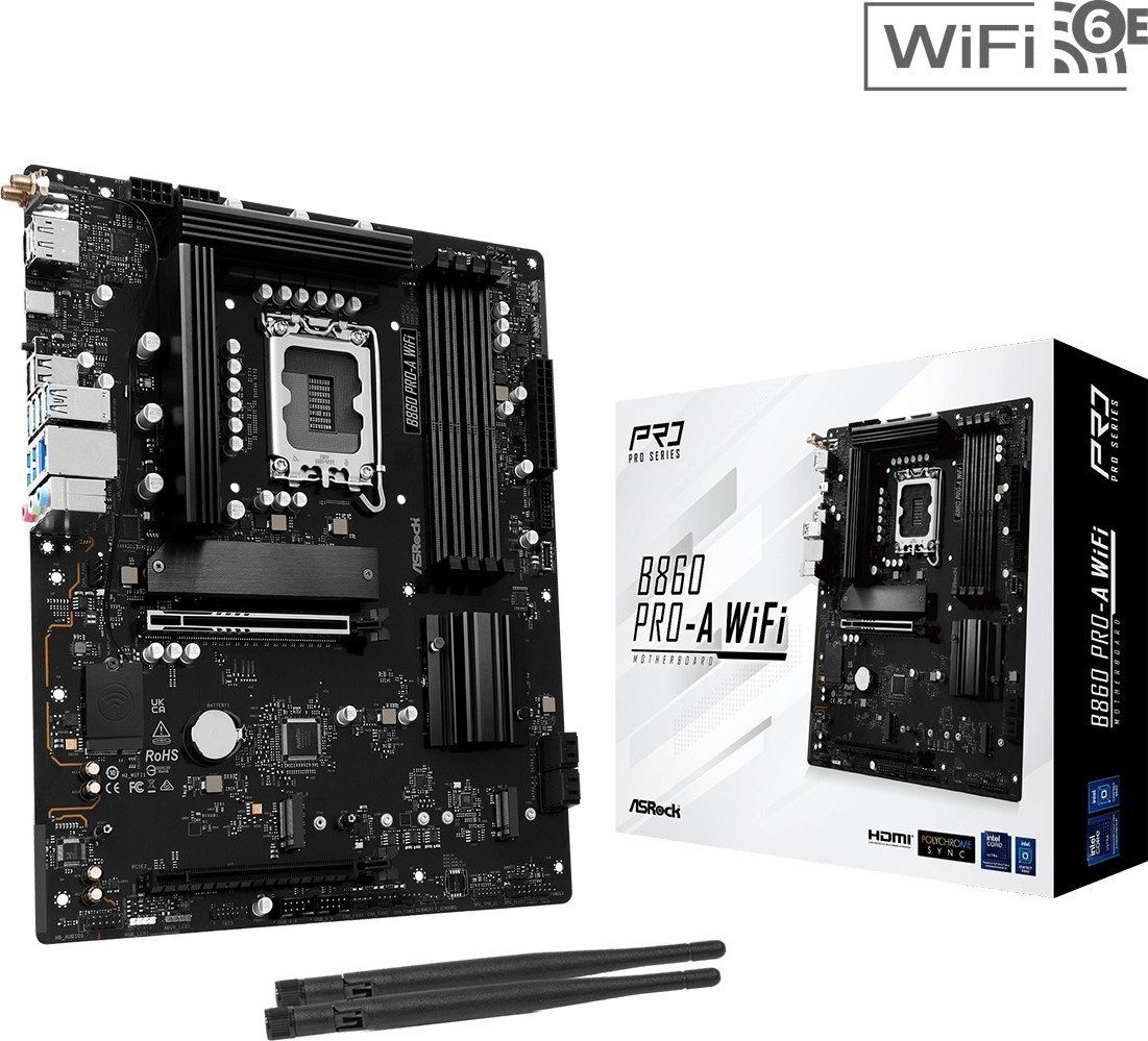 ASRock Motherboard B860 PRO-A WIFI s1851