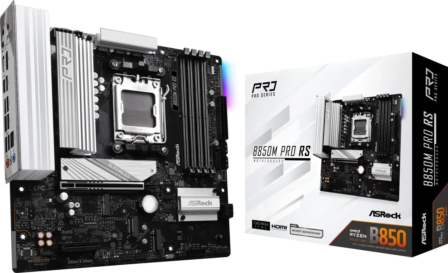 ASRock B850M Pro RS Motherboard, AM5