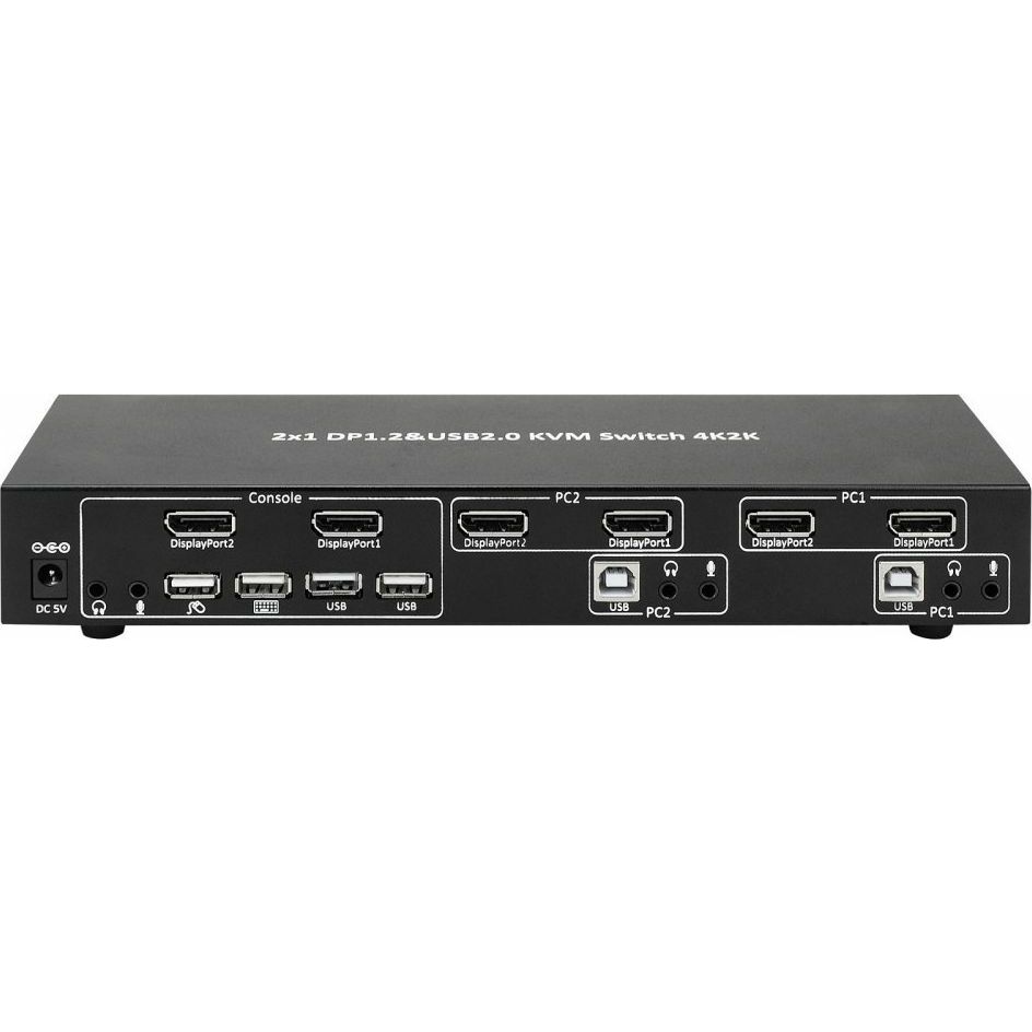 KVM switch Techly DP-KVM2 | 101928