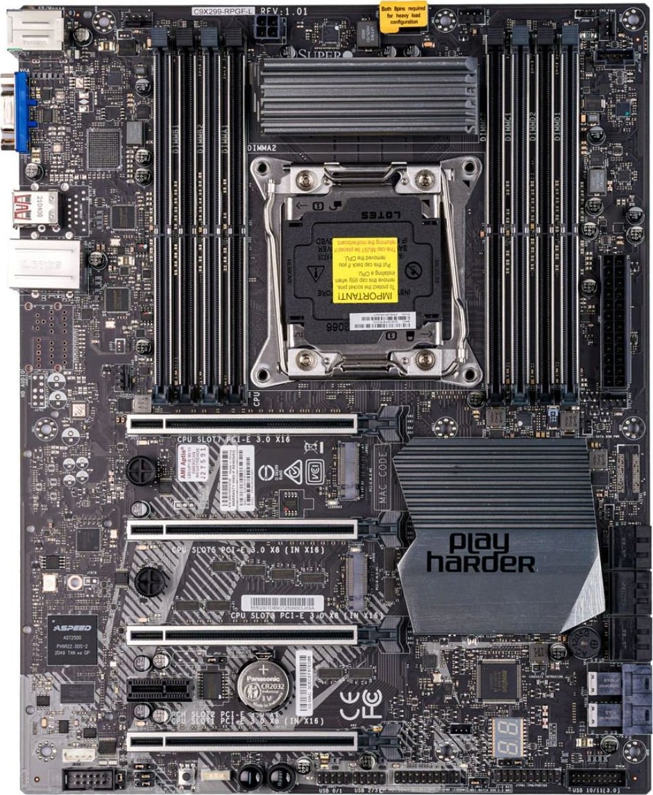 SuperMicro Gniazdo 2066 (MBD-C9X299-RPGF-L-B) | MBD-C9X299-RPGF-L-B