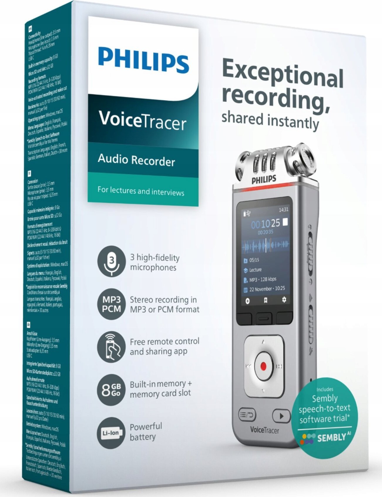 Philips DVT4115 8GB memory with USB