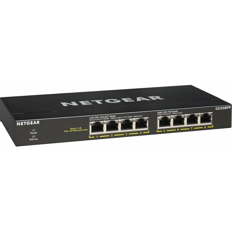 Netgear GS308PP-100EUS RJ-45 | GS308PP-100EUS |