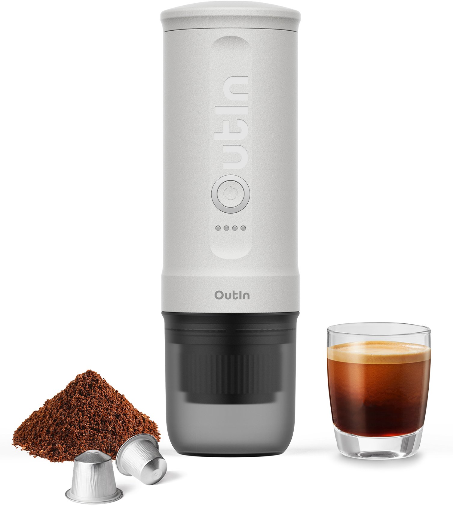 Outin Nano Portable Espresso Machine, 80ml