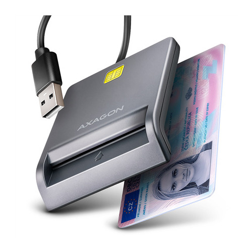 AXAGON  Compact desktop USB contact Smart