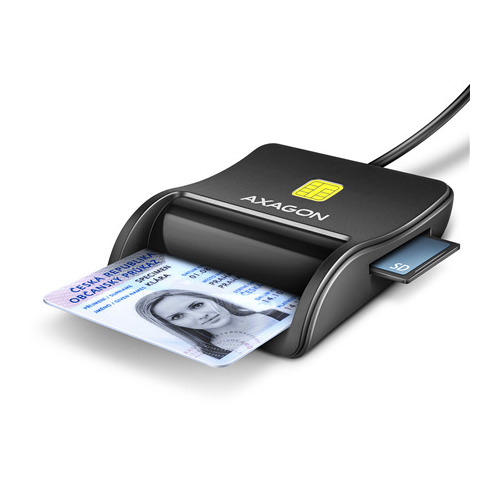 AXAGON Compact desktop USB contact Smart/ID