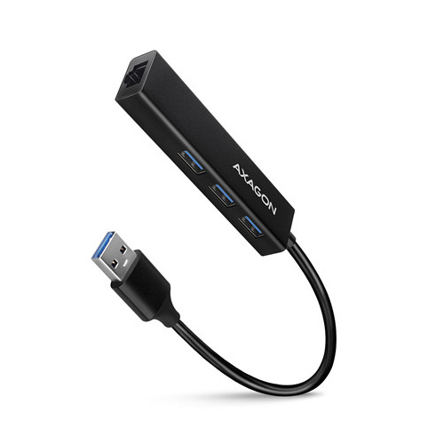 AXAGON  SuperSpeed USB-A Hub and Gigabit
