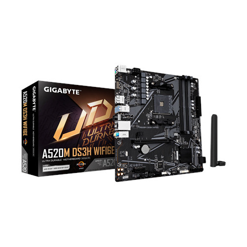Gigabyte A520M DS3H WIFI6E Motherboard, AM4