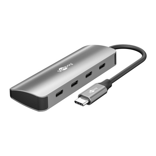Goobay  Slim 4-Port USB-Hub, USB-C auf