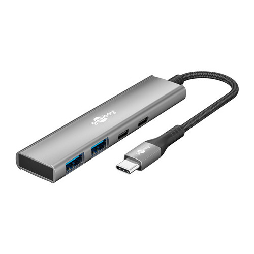 Goobay  Slim 4-Port USB Hub, USB-C