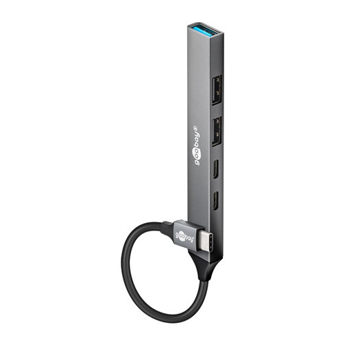 Goobay Slim 5-Port USB Hub, USB-C