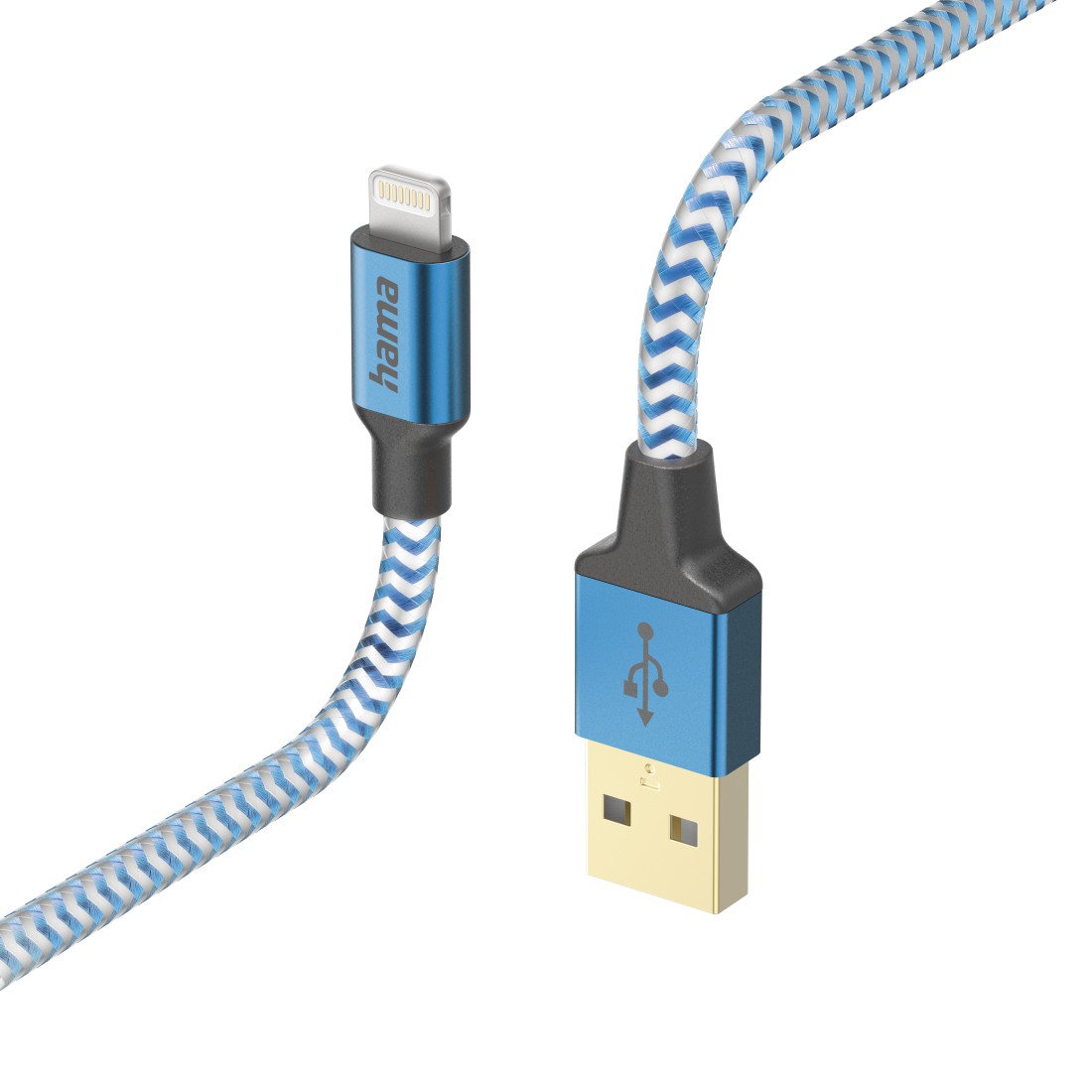 Hama 00201553 Reflective Charging Cable, USB-A