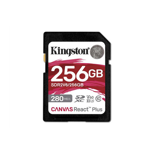 Kingston SDXC 256GB Canvas React Plus