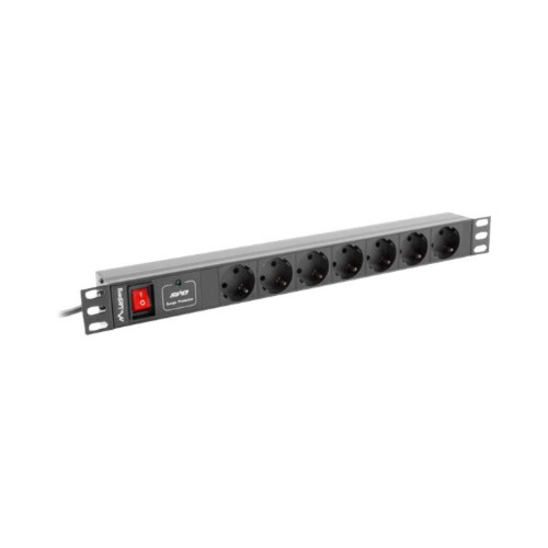 Lanberg PDU 19" 1U 10A 7x