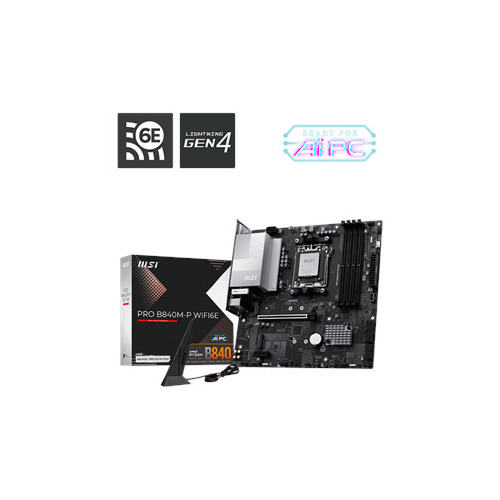 MSI PRO B840M-P WIFI6E Motherboard, AM5