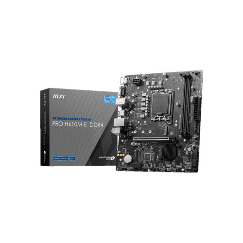 MSI PRO H610M-E DDR4 Motherboard, LGA1700