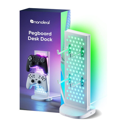 Nanoleaf Pegboard Desk Dock, White |