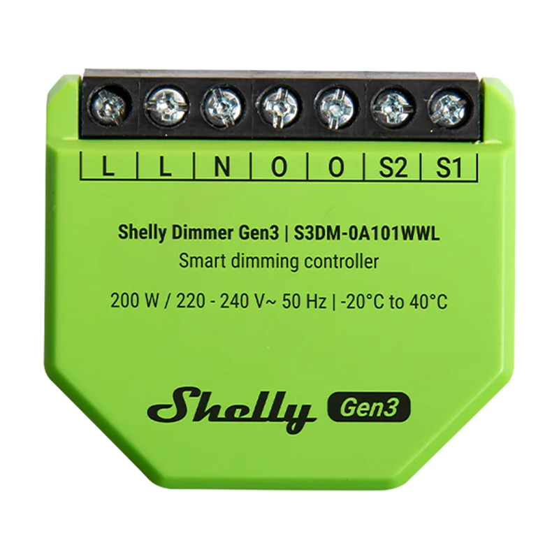 Shelly Dimmer Gen3 WiFi Light Dimmer