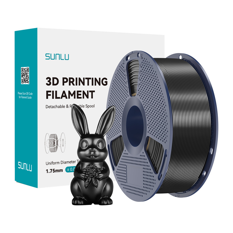 Sunlu PLA+ Silk Filament (Black) |