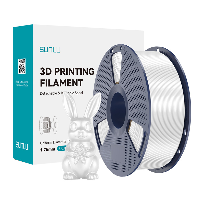 Sunlu PLA+ Silk Filament (White) |