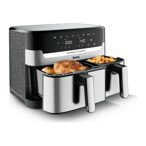 Frytkownica beztłuszczowa Tefal DualEasy Grill EY905D
