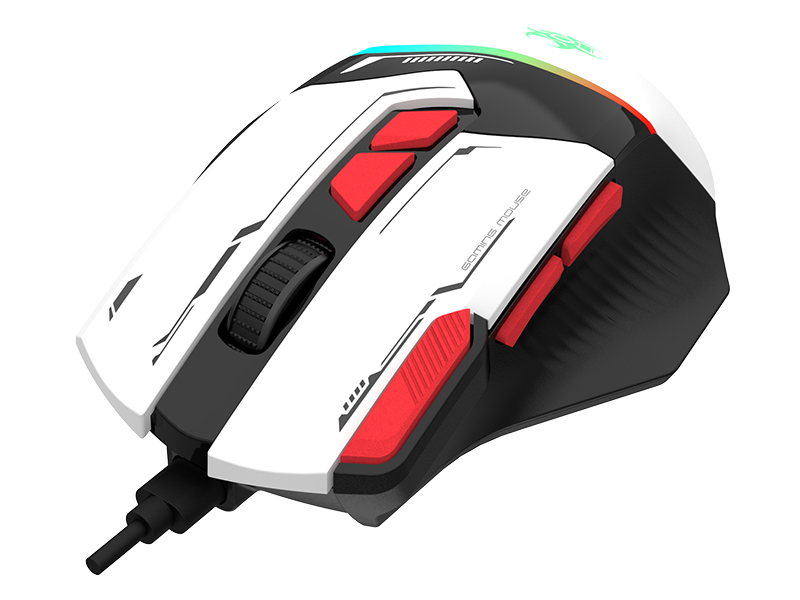 Tracer 47840 Spectra Gaming Mouse, White/Black/Red