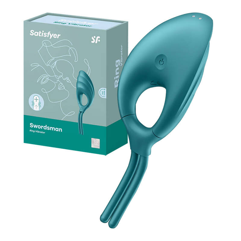 Vibrating ring Satisfyer Swordsman (green) |