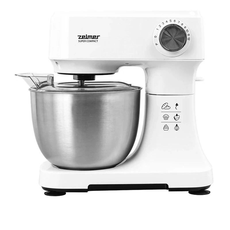 Zelmer ZKR1340 Stand Mixer, White/Steel |