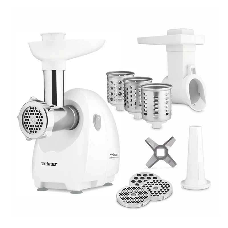 Zelmer ZMM4048B Meat Mincer, White/Steel |